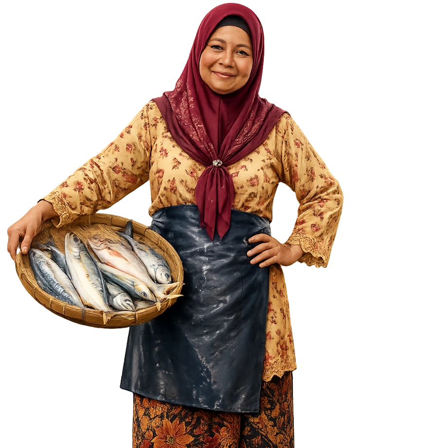 Cik Esah, pembantu digital Pasar Nelayan